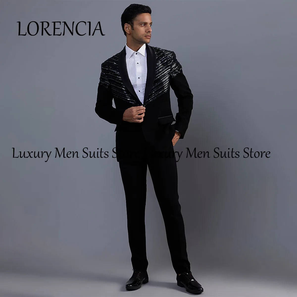 Customized Crystal 2025 Formal Tuxedos Velvet Wedding Groom Dinner Men Suits 2 Pieces Party Male Prom Blazers Ternos Completo
Customized Crystal 2025 Formal Tuxedos Velvet Wedding Groom Dinner Men Suits 2 Pieces Party Male Prom Blazers Ternos Completo