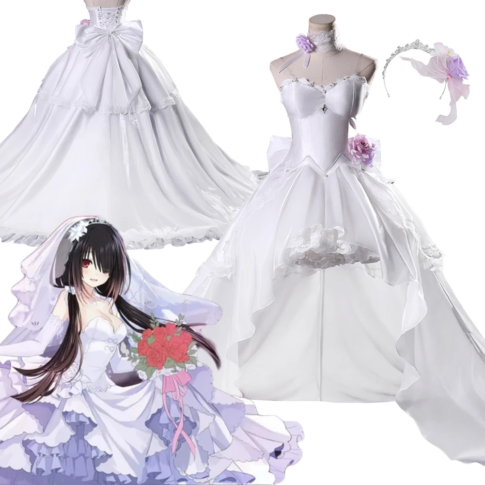 Yatogami Tohka Cosplay Wedding Dress Anime Date A Live Costume Uniform Outfits Accessories Disguise Halloween Carnival Clothes
Yatogami Tohka Cosplay Wedding Dress Anime Date A Live Costume Uniform Outfits Accessories Disguise Halloween Carnival Clothes