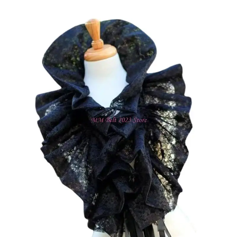 49ME Women Ruffled Shrug Collar Ribbon Detachable Shoulder Wrap Shawl Party Props
49ME Women Ruffled Shrug Collar Ribbon Detachable Shoulder Wrap Shawl Party Props