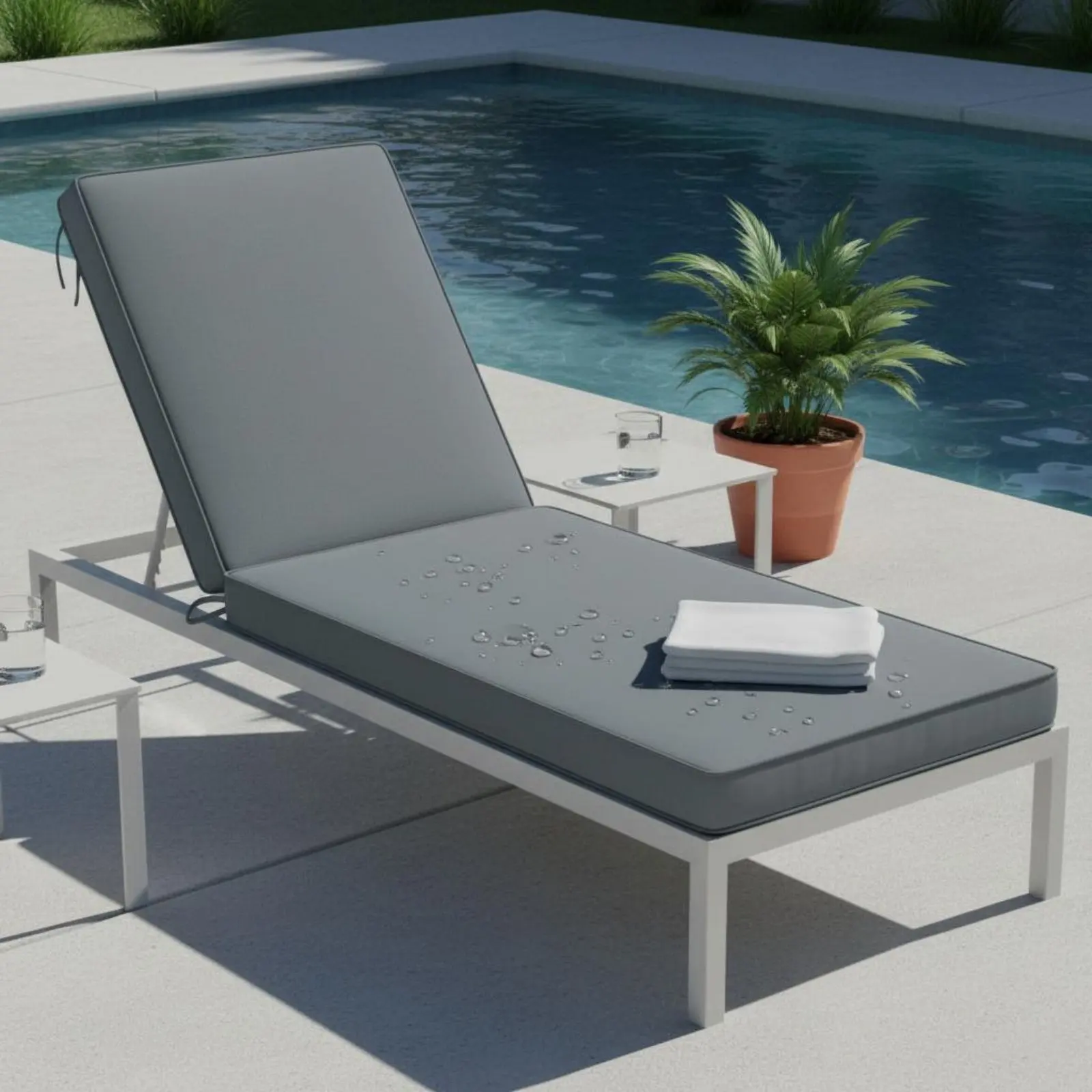 Folding Lounge Chair Cushion Tie Straps Chaise Lounge Cushion Recliner Seat Pad Non-Slip Backing Sun Lounger Seat Pad for Garden
Folding Lounge Chair Cushion Tie Straps Chaise Lounge Cushion Recliner Seat Pad Non-Slip Backing Sun Lounger Seat Pad for Garden