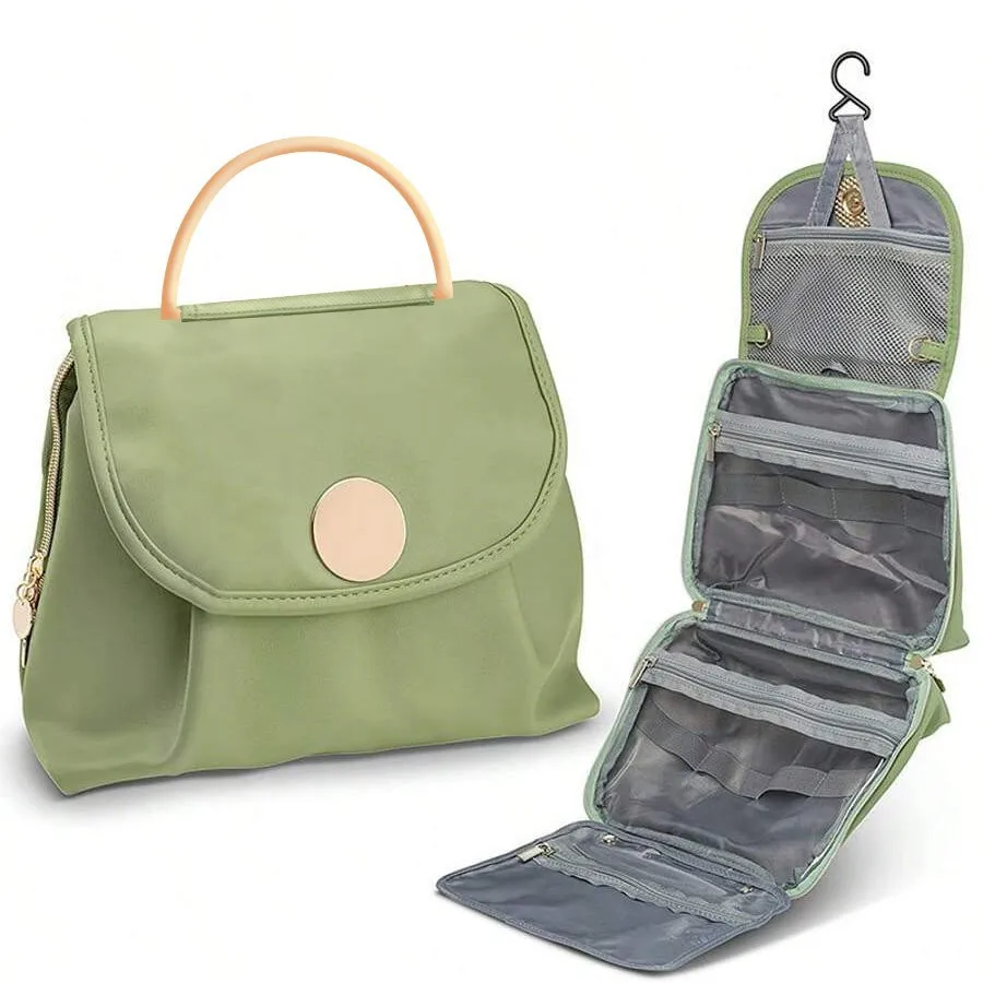 Travel Toiletry Bag Hanging Cosmetic Makeup Organizer Water-Resistant Cosmetic Bag Perfect for Vacation Makeup Tool Kits
Travel Toiletry Bag Hanging Cosmetic Makeup Organizer Water-Resistant Cosmetic Bag Perfect for Vacation Makeup Tool Kits