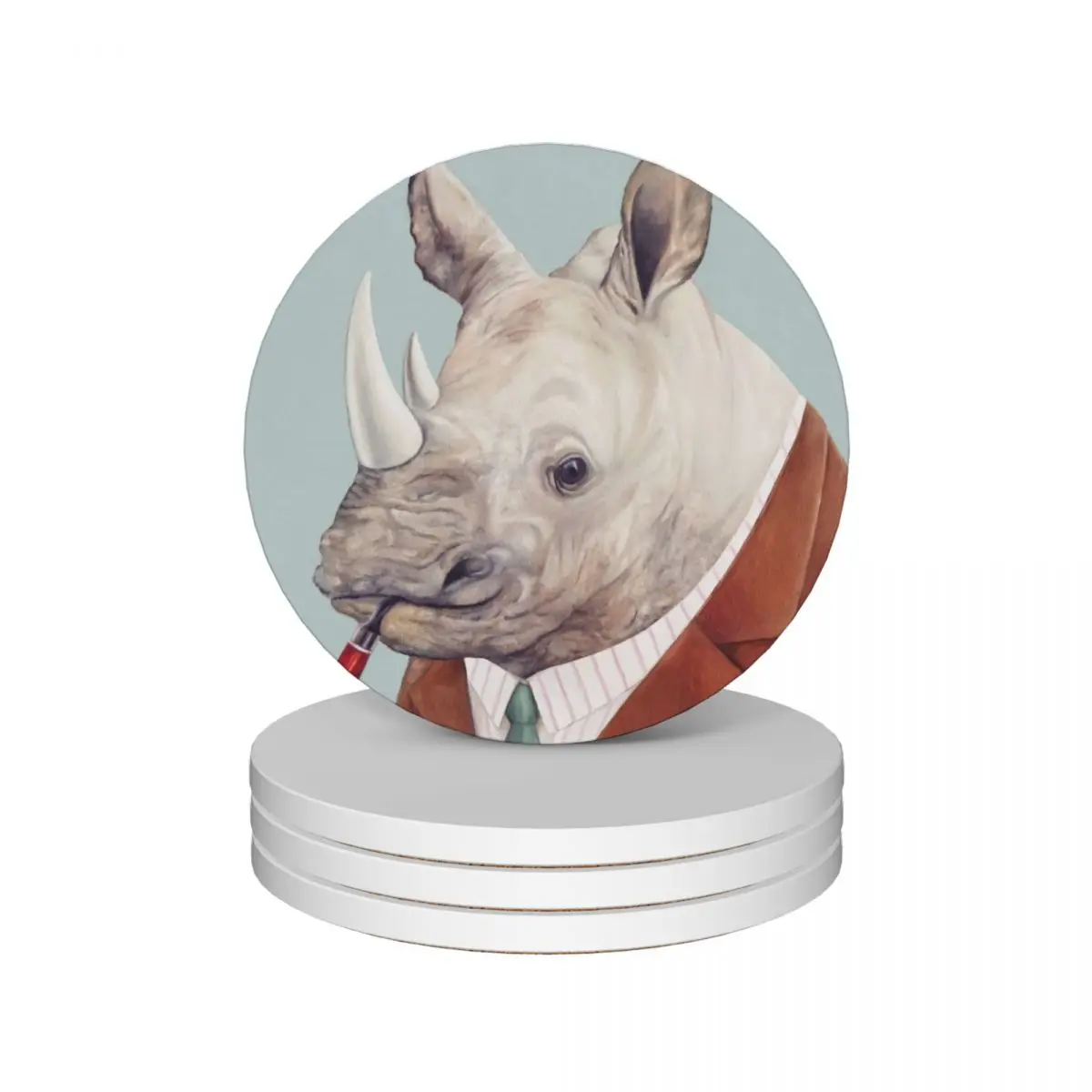 Rhinoceros Ceramic Coasters (Set of 4) for drinks set cup pads customized Coasters
Rhinoceros Ceramic Coasters (Set of 4) for drinks set cup pads customized Coasters