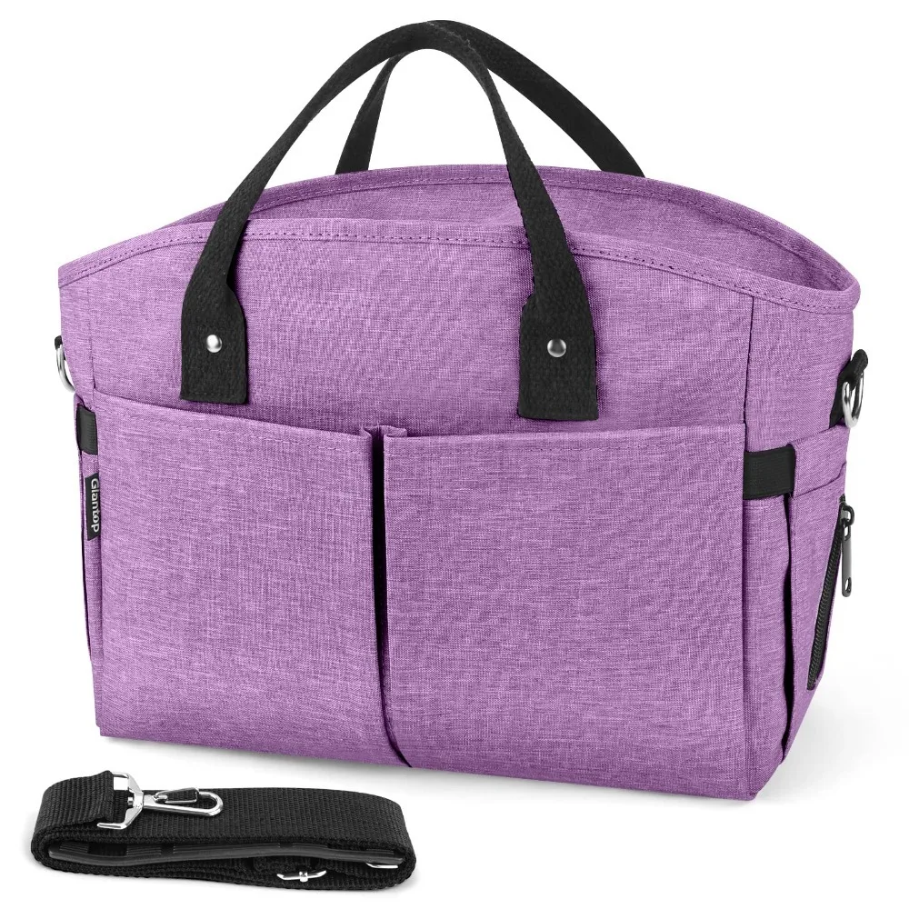 Fashionable insulated lunch handbag, large capacity, adjustable strap length, leak-proof, - violet color
Fashionable insulated lunch handbag, large capacity, adjustable strap length, leak-proof, - violet color