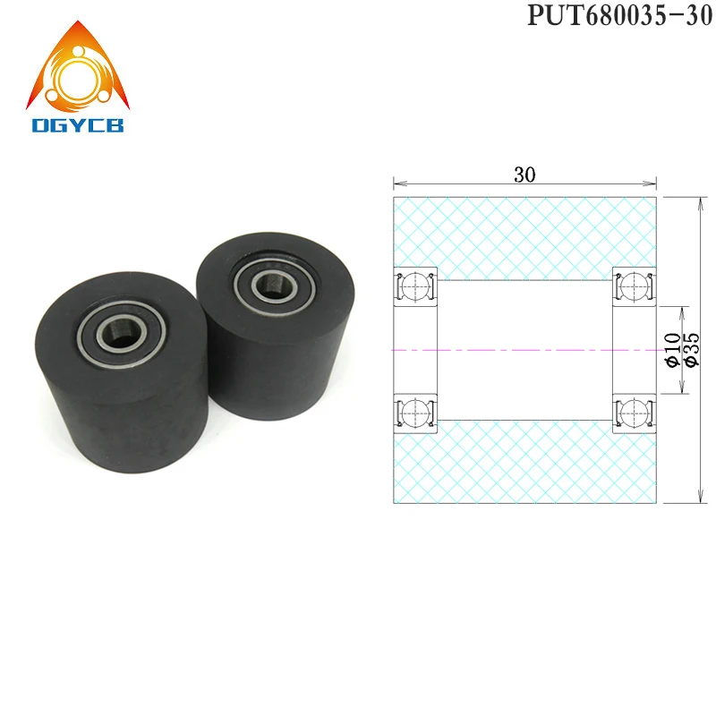 1pcs 10x35x30 Polyurethane Flat Press Wheel PUT680035-30 PU Coated Roller With Double Bearing 10*35*30 Soft Rubber Pulley
1pcs 10x35x30 Polyurethane Flat Press Wheel PUT680035-30 PU Coated Roller With Double Bearing 10*35*30 Soft Rubber Pulley