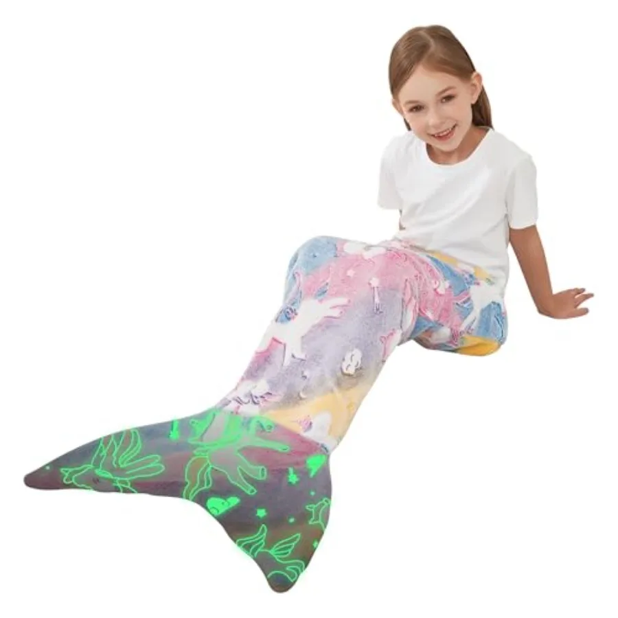 Mermaid Tail Blanket for Girl oft Flannel leeping nle Kid Weale Blanket Birthday Gift 39 X 17 Inch with Glow in the Dark orn an
Mermaid Tail Blanket for Girl oft Flannel leeping nle Kid Weale Blanket Birthday Gift 39 X 17 Inch with Glow in the Dark orn an