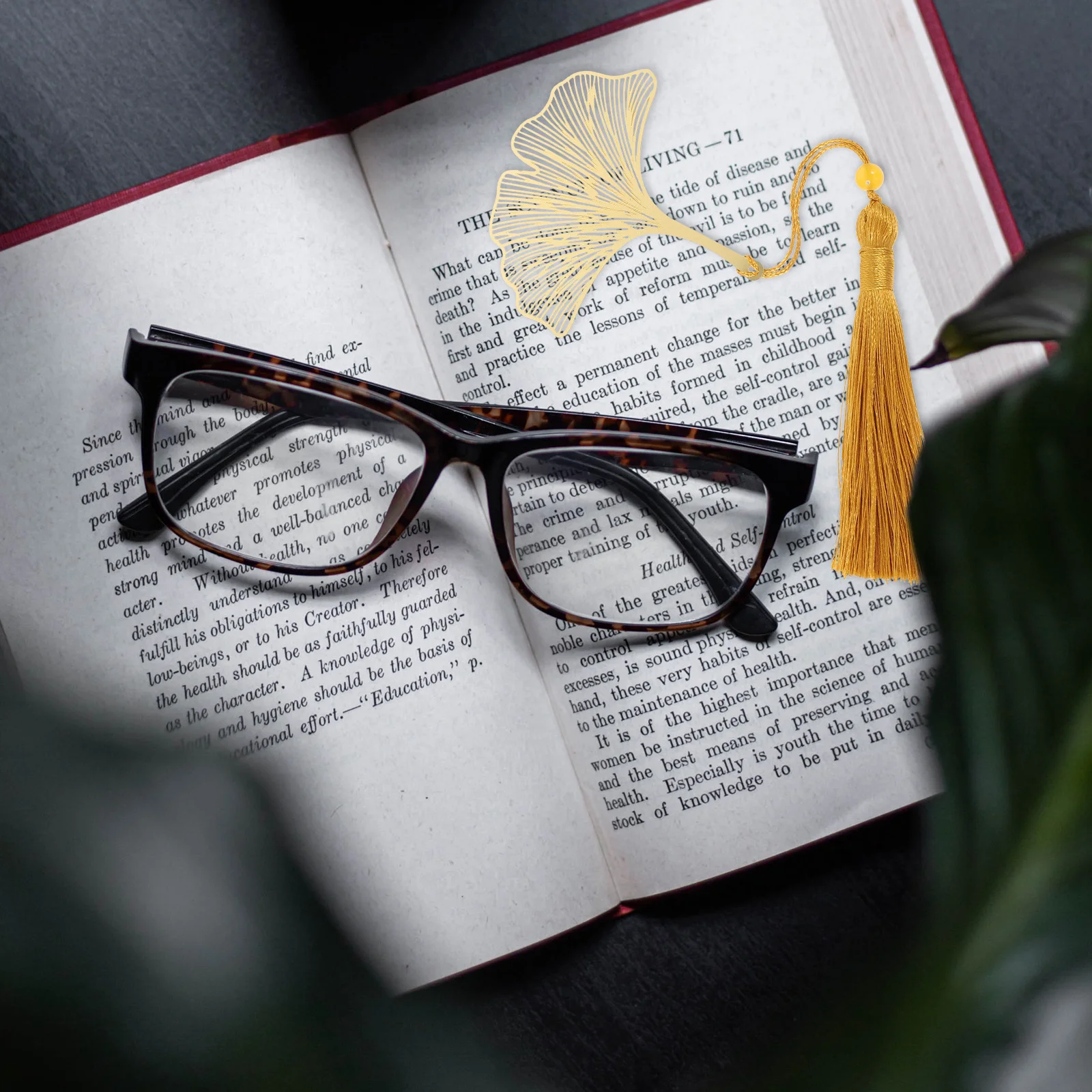 Hollow Brass Leaf Bookmark Retro Style Tassel Pendant Book Reading Marker Delicate Portable Decorative Bookmarks for Readers
Hollow Brass Leaf Bookmark Retro Style Tassel Pendant Book Reading Marker Delicate Portable Decorative Bookmarks for Readers