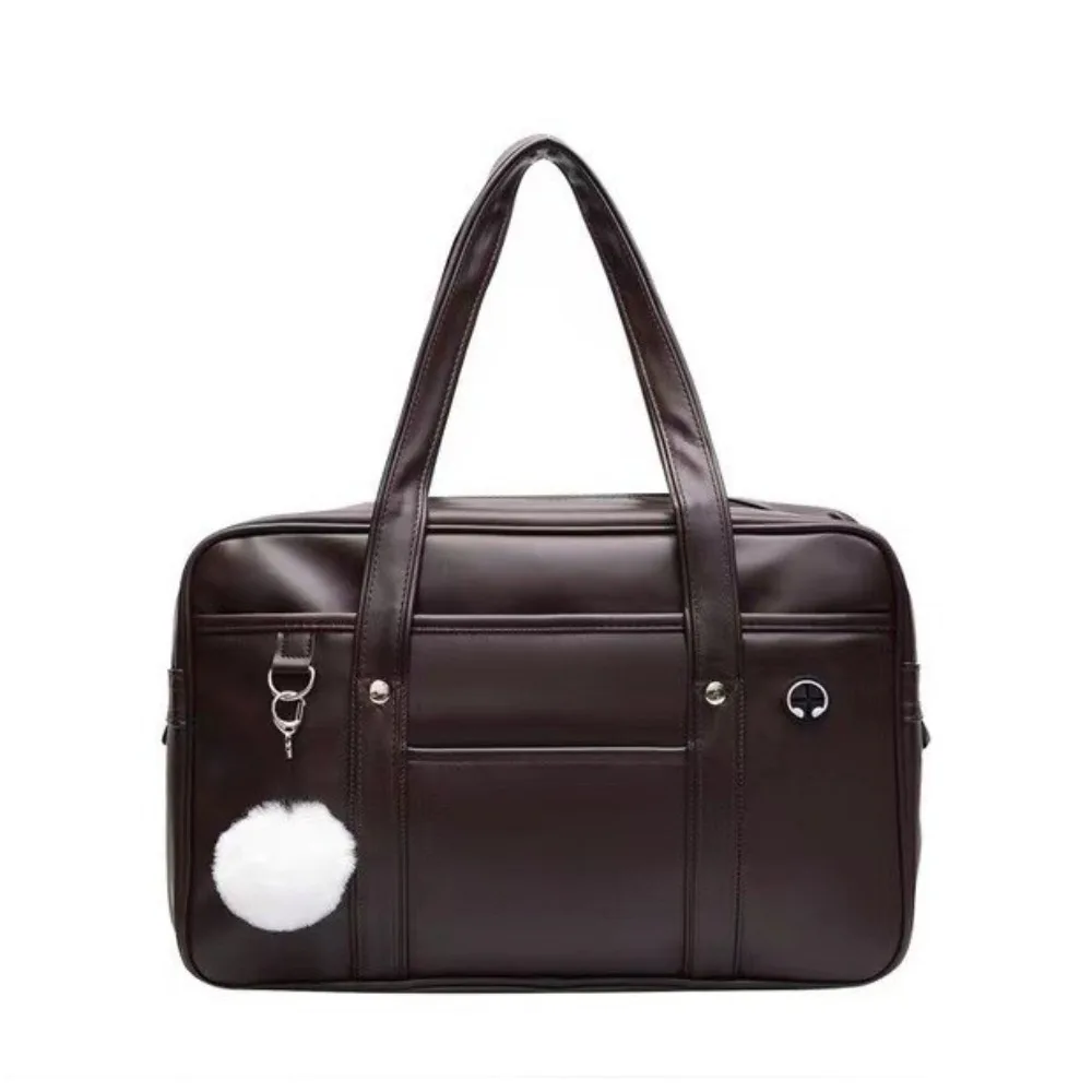 PU Leather JK Uniform Bag Solid Color Korean Style Preppy Style Shoulder Bag Commuting Retro Handbag PU Leather Itabag Travel
PU Leather JK Uniform Bag Solid Color Korean Style Preppy Style Shoulder Bag Commuting Retro Handbag PU Leather Itabag Travel