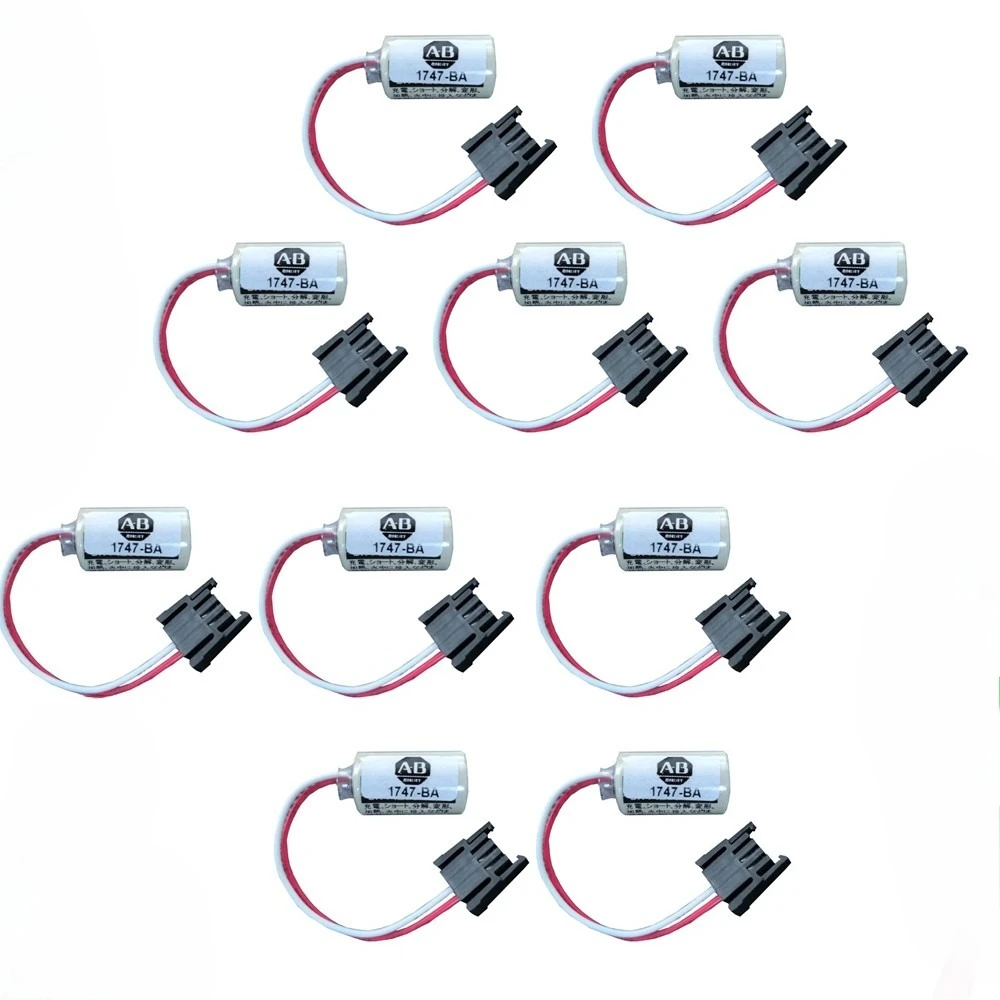 10 Pack for Brand New Allen Bradley 1747-BA, B9650T PLC Battery SLC Battery
10 Pack for Brand New Allen Bradley 1747-BA, B9650T PLC Battery SLC Battery