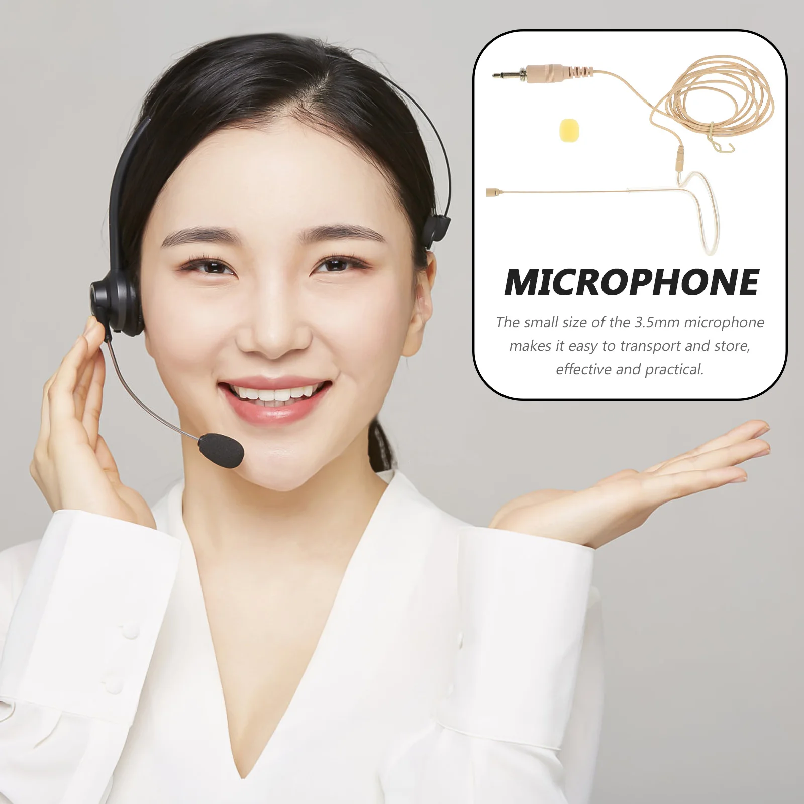 Ear-hanging Microphone Headset 3.5mm Wireless Voice Amplifier for Teachers Speaking Singing Recording Stage Portable
Ear-hanging Microphone Headset 3.5mm Wireless Voice Amplifier for Teachers Speaking Singing Recording Stage Portable