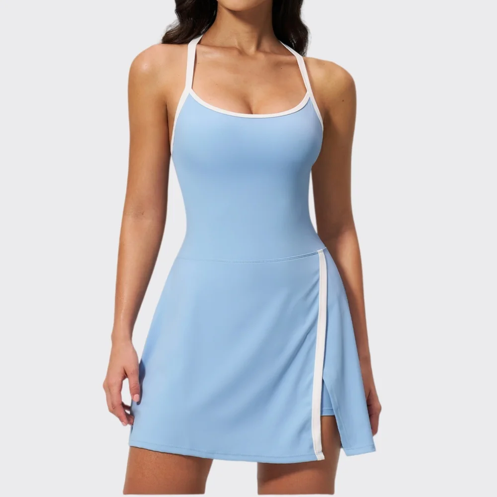 Summer Yoga Jumpsuit Women's Workout Dress Bodysuits Sportswear Women Gym Clothing Running Fitness Suits Quick Drying Yoga Set
Summer Yoga Jumpsuit Women's Workout Dress Bodysuits Sportswear Women Gym Clothing Running Fitness Suits Quick Drying Yoga Set