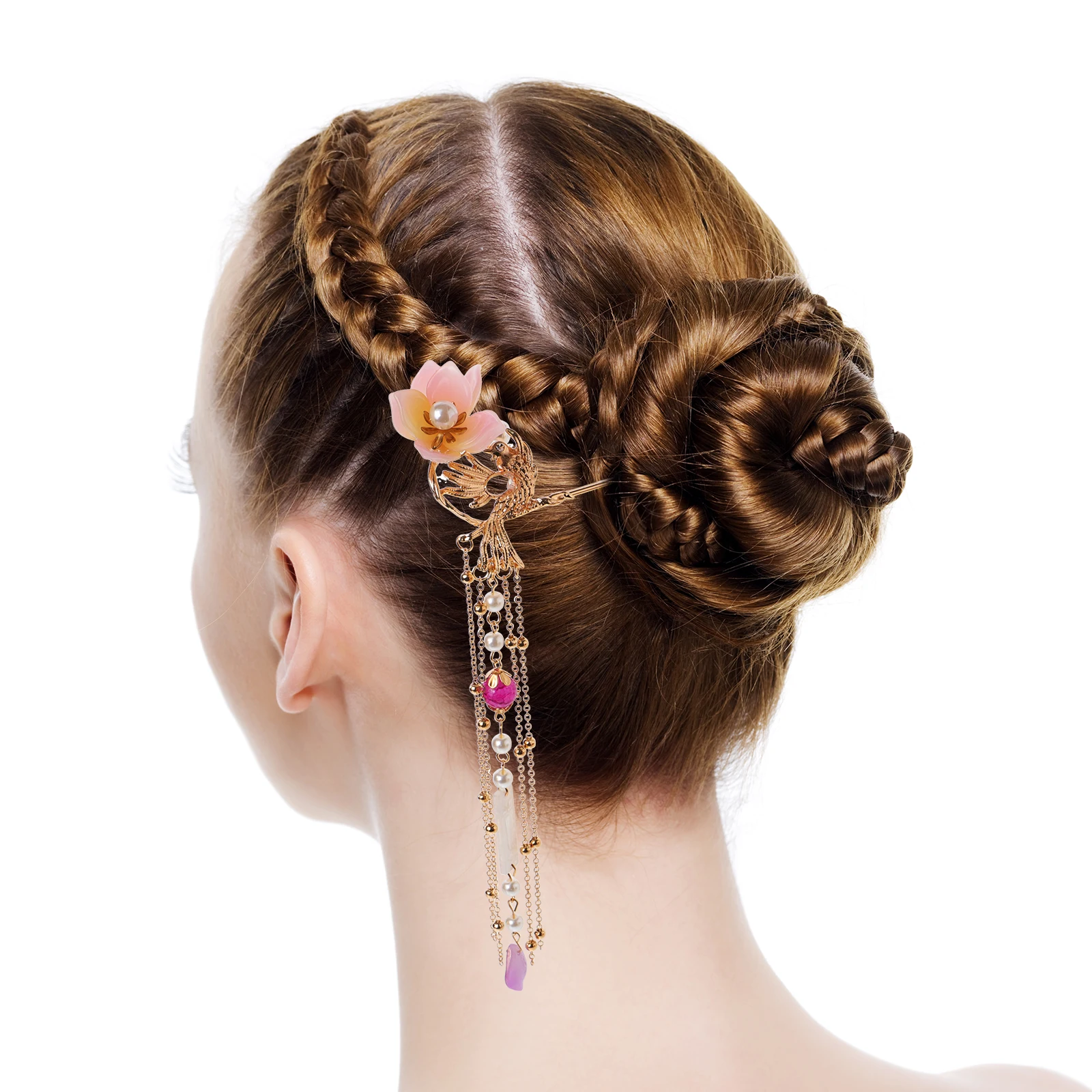 Retro Hairpin Vintage Clip Tassel Accessories Girls Chinese Step Shake Heat Resistance Hairstyle Aid Traditional Festival
Retro Hairpin Vintage Clip Tassel Accessories Girls Chinese Step Shake Heat Resistance Hairstyle Aid Traditional Festival