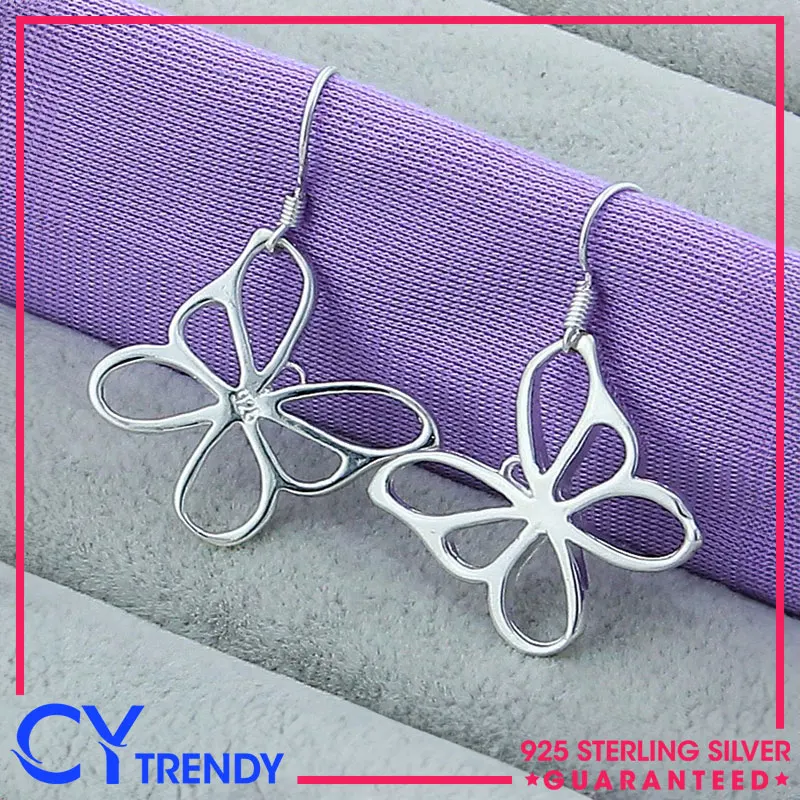 925 Sterling Silver Hollow Butterfly Stud Earrings For Women Wedding Party Gift Accessories
925 Sterling Silver Hollow Butterfly Stud Earrings For Women Wedding Party Gift Accessories