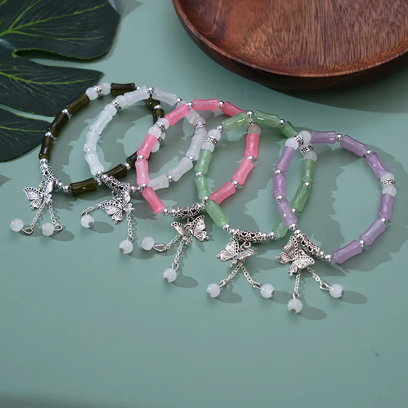 Bamboo Butterfly Bracelet Ladies Retro Elegant Charm Stretch Bracelet Party Holiday Jewelry Bracelet Accessories
Bamboo Butterfly Bracelet Ladies Retro Elegant Charm Stretch Bracelet Party Holiday Jewelry Bracelet Accessories