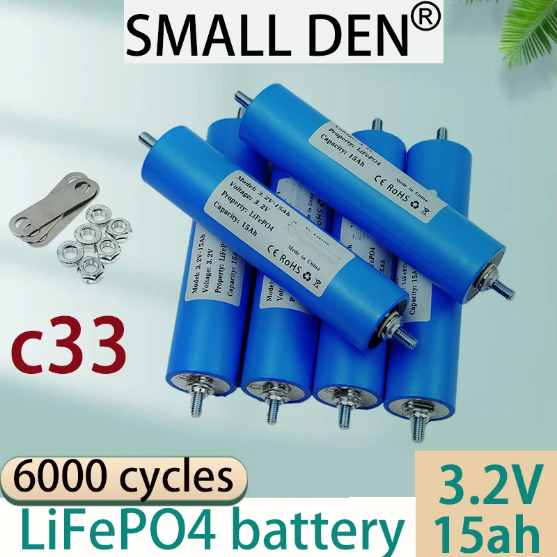 New 3.2V15Ah c33 Lifepo4 rechargeable battery EVE A-level DIY 12v 24V electric motorcycle solar outdoor light electric tool
New 3.2V15Ah c33 Lifepo4 rechargeable battery EVE A-level DIY 12v 24V electric motorcycle solar outdoor light electric tool