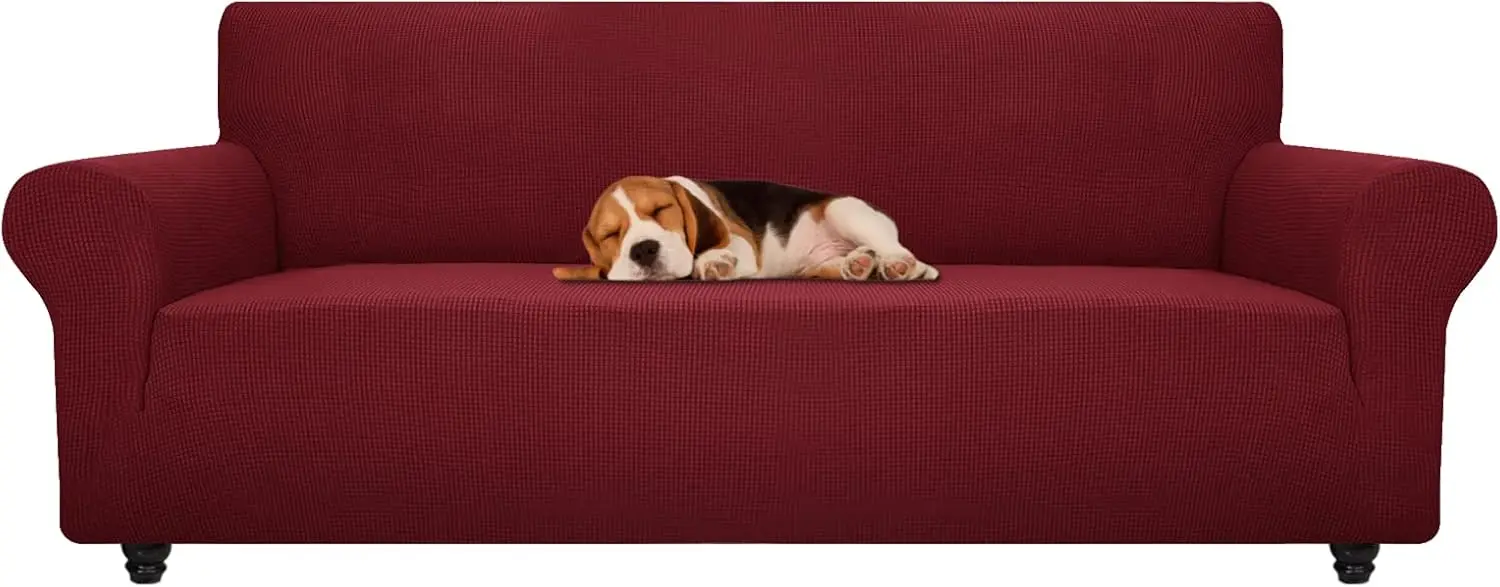 Stretch Oversized Couch Cover Universal Sofa Covers for Living Room Dogs Pet Furniture Protector Spandex Extra Large Sofa Slipcovers with Anti Slip Foam Sticks (Wine Red, XL Sofa)
Stretch Oversized Couch Cover Universal Sofa Covers for Living Room Dogs Pet Furniture Protector Spandex Extra Large Sofa Slipcovers with Anti Slip Foam Sticks (Wine Red, XL Sofa)