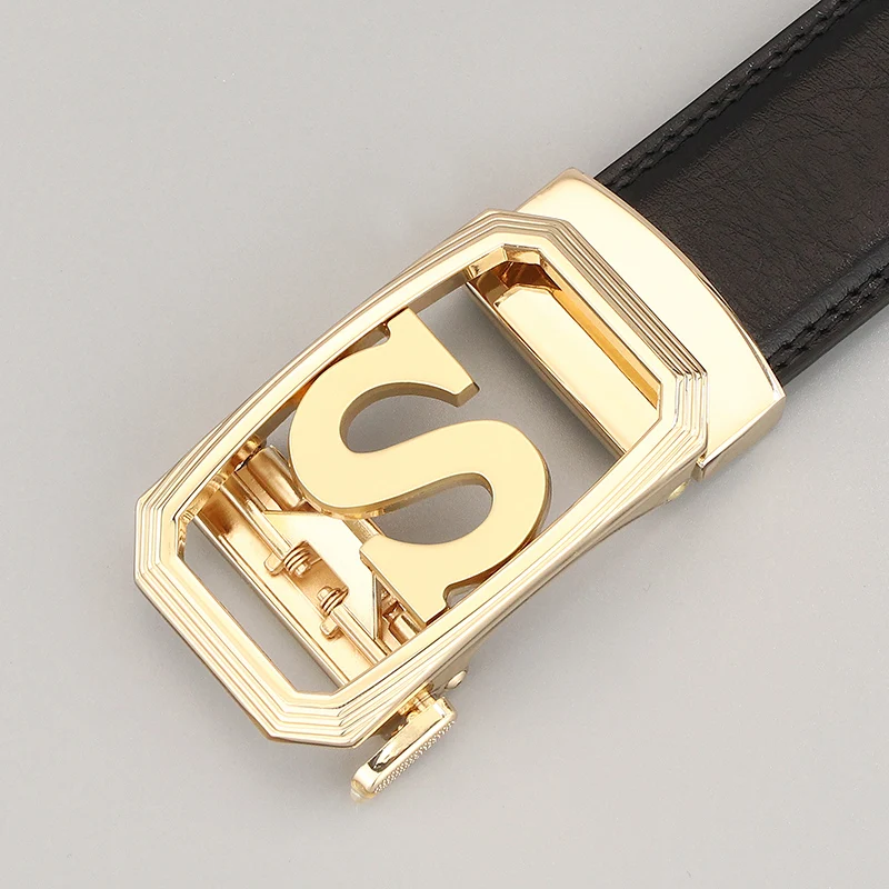 High quality S Letter Automatic Buckle belts men designer genuine leather cowboy Light Gray luxury brand casual Waistband Z244
High quality S Letter Automatic Buckle belts men designer genuine leather cowboy Light Gray luxury brand casual Waistband Z244