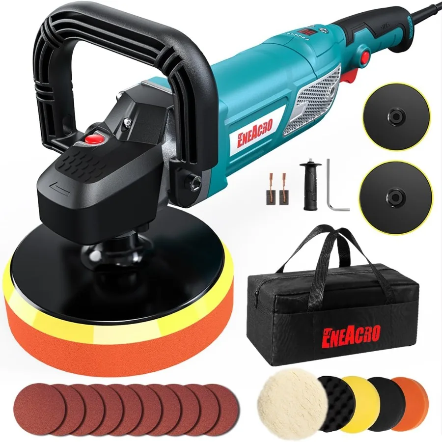 Buffer Polisher 1800W Rotary Car Polisher Waxer with Variable Speed and Digital Readout for Professional Boat and Car M
Buffer Polisher 1800W Rotary Car Polisher Waxer with Variable Speed and Digital Readout for Professional Boat and Car M