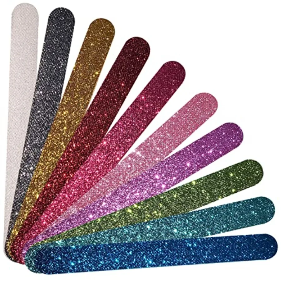 Glitter Colorful Nail File Strips - Manicure and Pedicure Nail Buffers - Double Sided Filers for Shaping and Smoothing Toenails
Glitter Colorful Nail File Strips - Manicure and Pedicure Nail Buffers - Double Sided Filers for Shaping and Smoothing Toenails