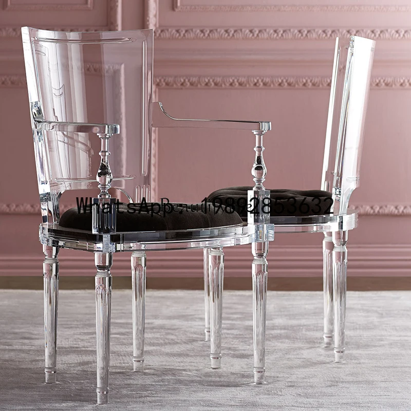 YZ -Creative personalized transparent acrylic chair fully transparent crystal dressing chair
YZ -Creative personalized transparent acrylic chair fully transparent crystal dressing chair