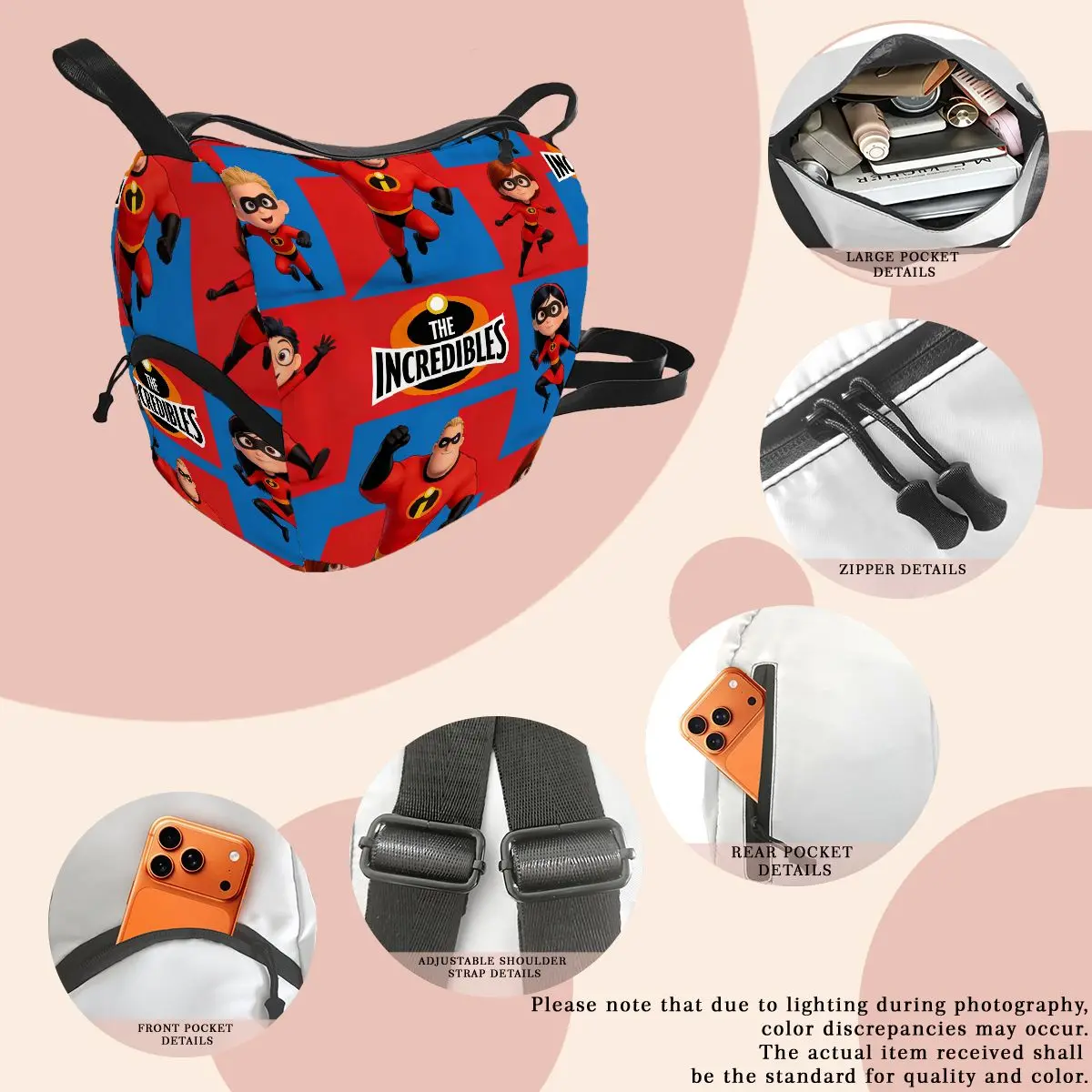The Incredibles 2-in-1 Backpack - Convertible Crossbody Shoulder Bag, Cartoon Travel Bag for men
The Incredibles 2-in-1 Backpack - Convertible Crossbody Shoulder Bag, Cartoon Travel Bag for men