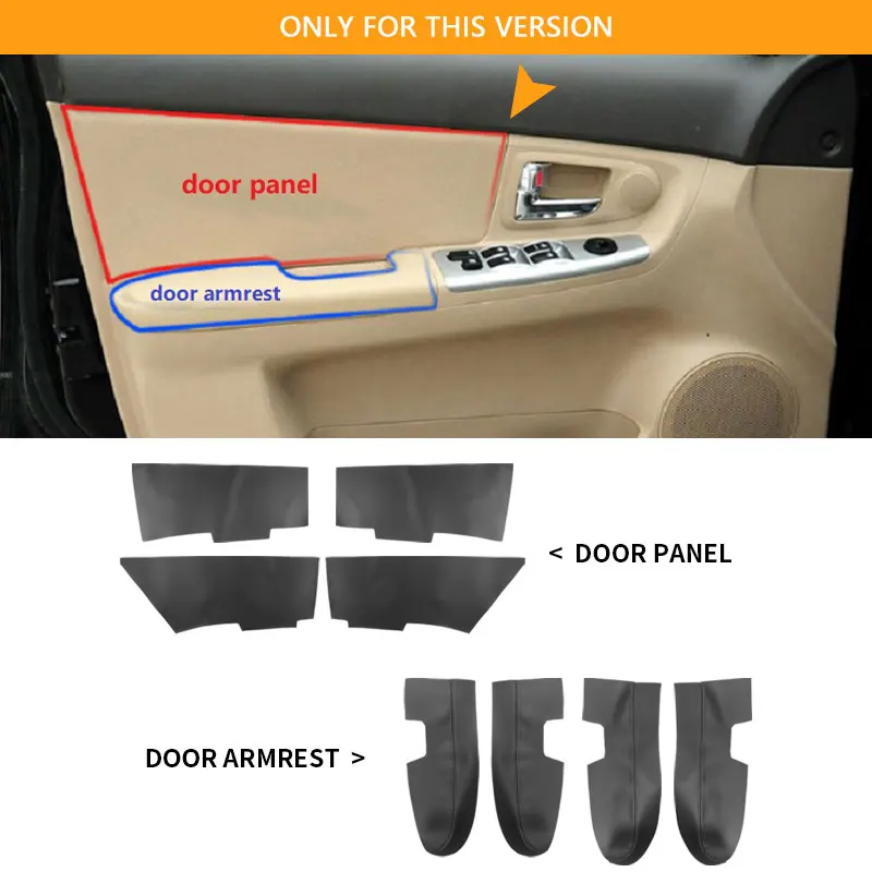 For Kia Spectra Cerato 2005 2006 - 2010 2011 2012 4pcs Microfiber Leather Interior Door Panel / Door Armrest Cover Trim
For Kia Spectra Cerato 2005 2006 - 2010 2011 2012 4pcs Microfiber Leather Interior Door Panel / Door Armrest Cover Trim