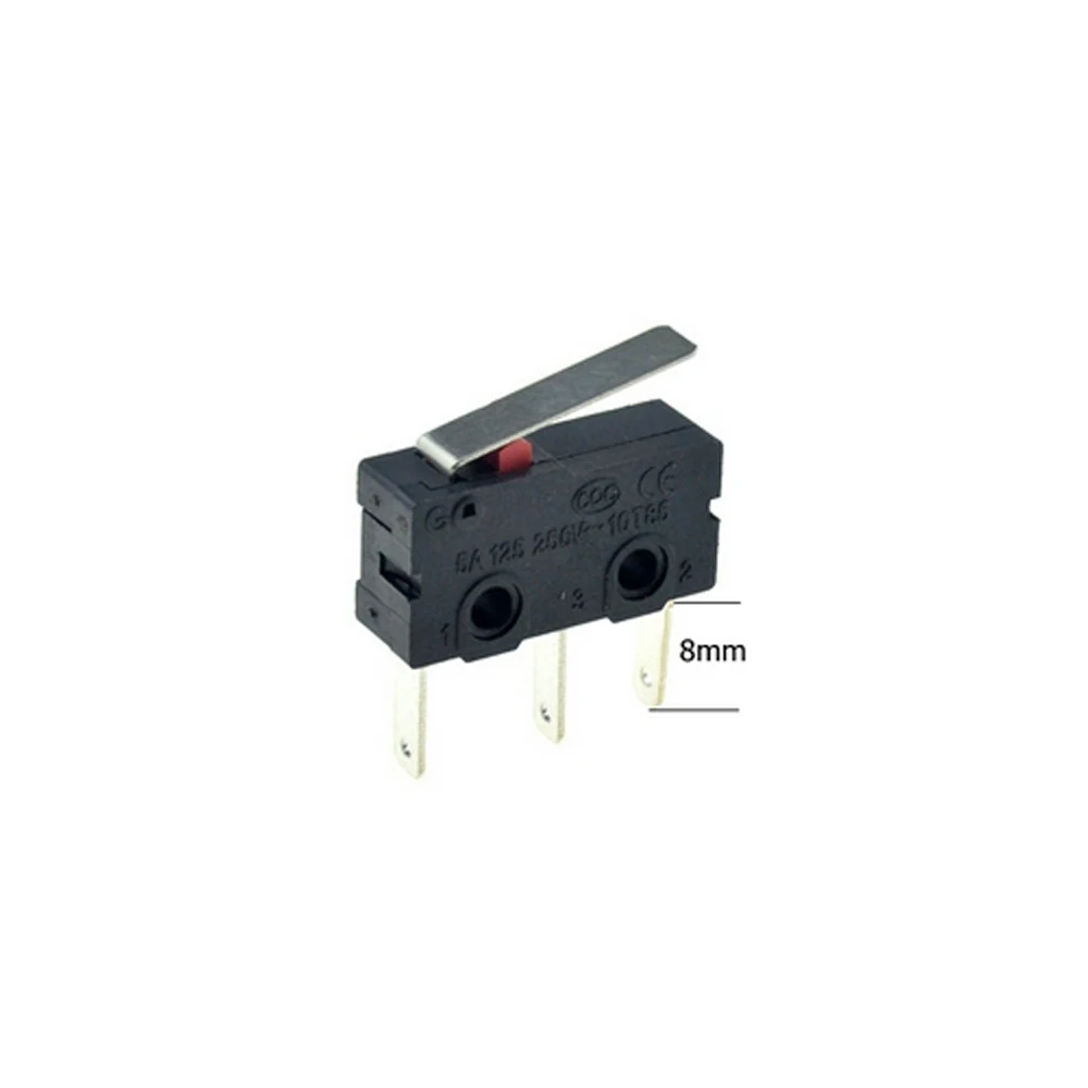 100 PCS Long Foot Micro Switch 3Pin NO/NC Mini Limit Switch 5A 250VAC KW12-B Snap Action Push Micro Switches
100 PCS Long Foot Micro Switch 3Pin NO/NC Mini Limit Switch 5A 250VAC KW12-B Snap Action Push Micro Switches