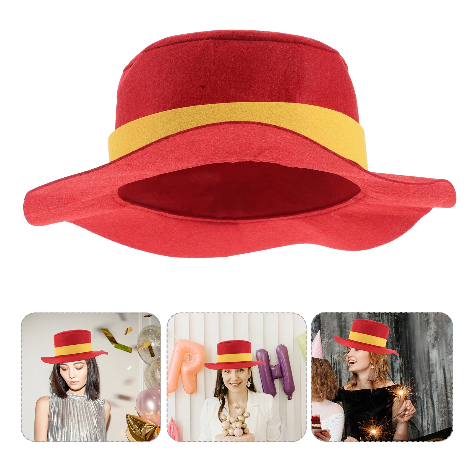 Party Hat Christmas Halloween Felt Flat Brim Magician Prop Decorative Performance Cosplay Conjuring Fabric Hat
Party Hat Christmas Halloween Felt Flat Brim Magician Prop Decorative Performance Cosplay Conjuring Fabric Hat