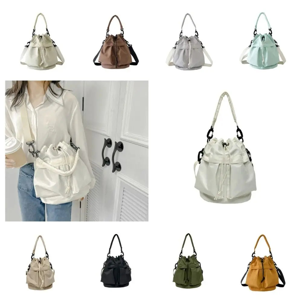 Korean Style Swimming Nylon Crossbody Bag Solid Color Large Capacity Drawstring Fitness Bag Niche Design Nylon Bucket Bag Girls
Korean Style Swimming Nylon Crossbody Bag Solid Color Large Capacity Drawstring Fitness Bag Niche Design Nylon Bucket Bag Girls