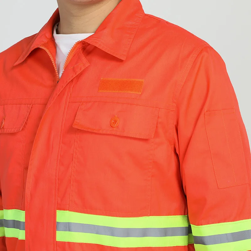 Spring Summer Thin Orange High-Speed Maintenance Workwear Set Long Sve Reflective Men's orm Cotton Polyester Blend
Spring Summer Thin Orange High-Speed Maintenance Workwear Set Long Sve Reflective Men's orm Cotton Polyester Blend