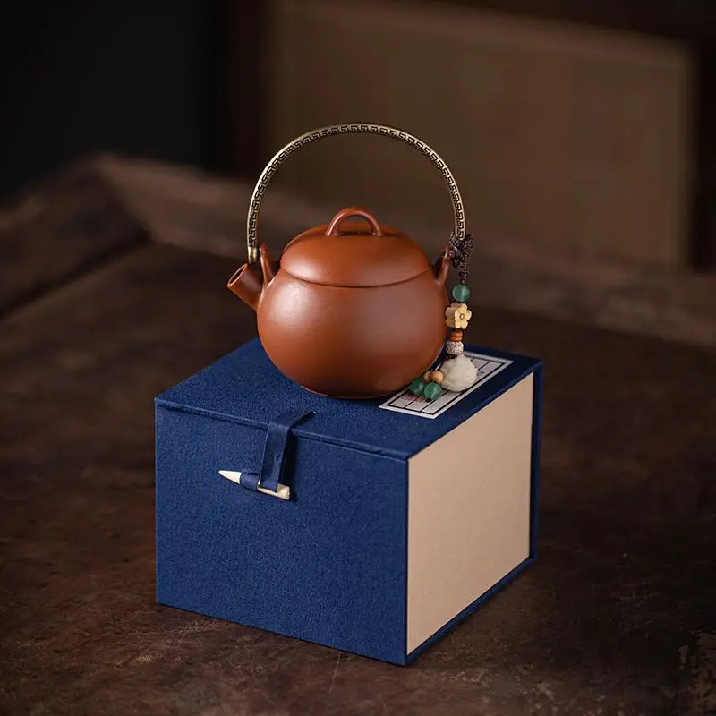 Zhu Ni Teapot With Handle High-End Household Ceramic Tea Brewer Anti-Scald Kung Fu Single Teapot Chinese Style Gift Box Set
Zhu Ni Teapot With Handle High-End Household Ceramic Tea Brewer Anti-Scald Kung Fu Single Teapot Chinese Style Gift Box Set
