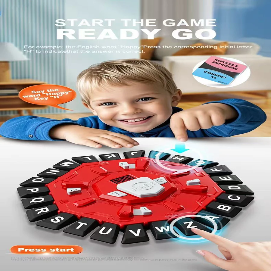 1PC- Crazy Alphabet Board Game Puzzle Board Game Fast Paced Family Quick Thinking English Words Pressing Game Spanish for Adults
1PC- Crazy Alphabet Board Game Puzzle Board Game Fast Paced Family Quick Thinking English Words Pressing Game Spanish for Adults