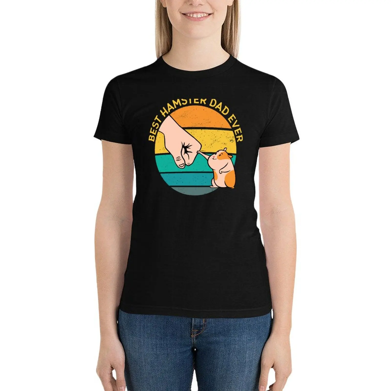 Best hamster dad ever T-Shirt summer clothes funny plus size tops t-shirts for Women loose fit
Best hamster dad ever T-Shirt summer clothes funny plus size tops t-shirts for Women loose fit
