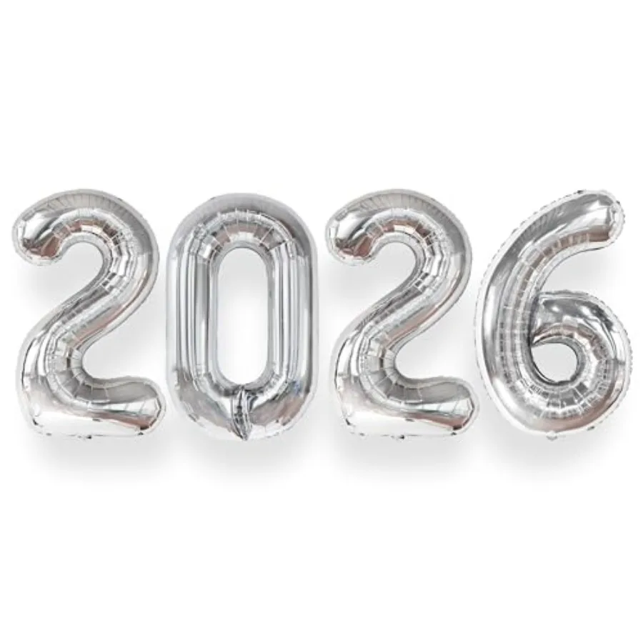 Silver 2026 Balloons 42 Inch, Giant - uation Decorations 2026, Foil Number 2026 Graduation Balloons Class of 2026 Decorations G
Silver 2026 Balloons 42 Inch, Giant - uation Decorations 2026, Foil Number 2026 Graduation Balloons Class of 2026 Decorations G