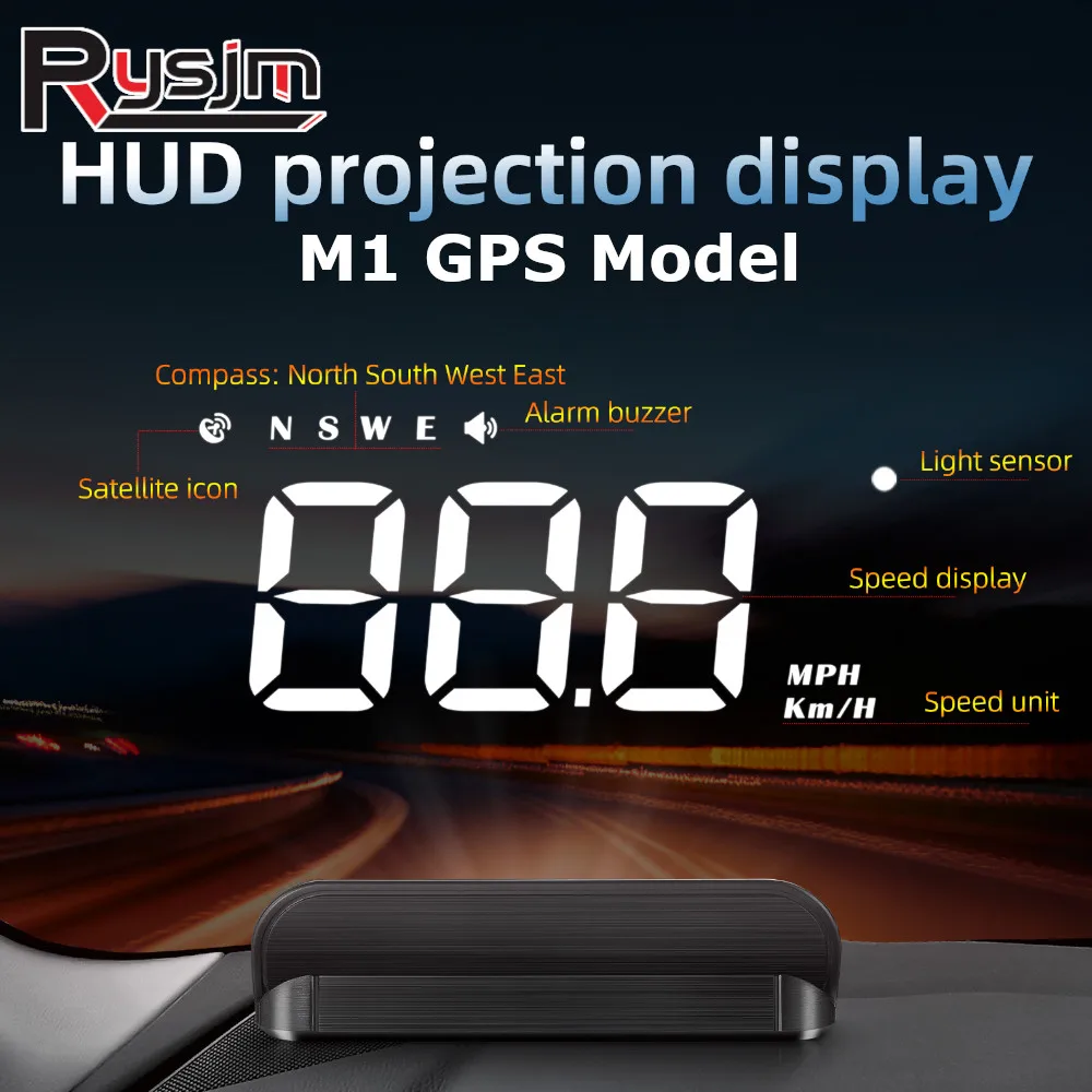 M1 HUD Windshield Projector Car Head Up HD Display Digital GPS Speedometer Speed KMH For All Cars Auto Electronics Accessories
M1 HUD Windshield Projector Car Head Up HD Display Digital GPS Speedometer Speed KMH For All Cars Auto Electronics Accessories