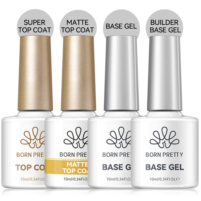 BORN PRETTY 3/4PCS Base Gel And Super Top Coat 10ml Soak Off Gel Nail Polish For Nail Art Design Functional Gel Nail Set
BORN PRETTY 3/4PCS Base Gel And Super Top Coat 10ml Soak Off Gel Nail Polish For Nail Art Design Functional Gel Nail Set