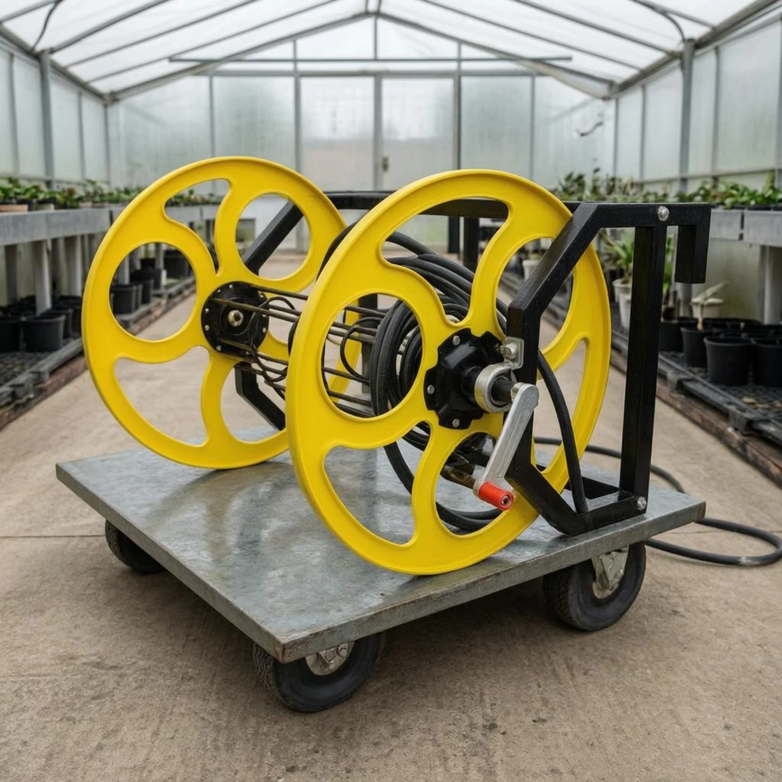 Dual-Drum Drum Hose Reel Welded Steel Freestanding Hose Reel Yard Gear Effortless Winding Weather-Resistant for Gardeners, Farm
Dual-Drum Drum Hose Reel Welded Steel Freestanding Hose Reel Yard Gear Effortless Winding Weather-Resistant for Gardeners, Farm