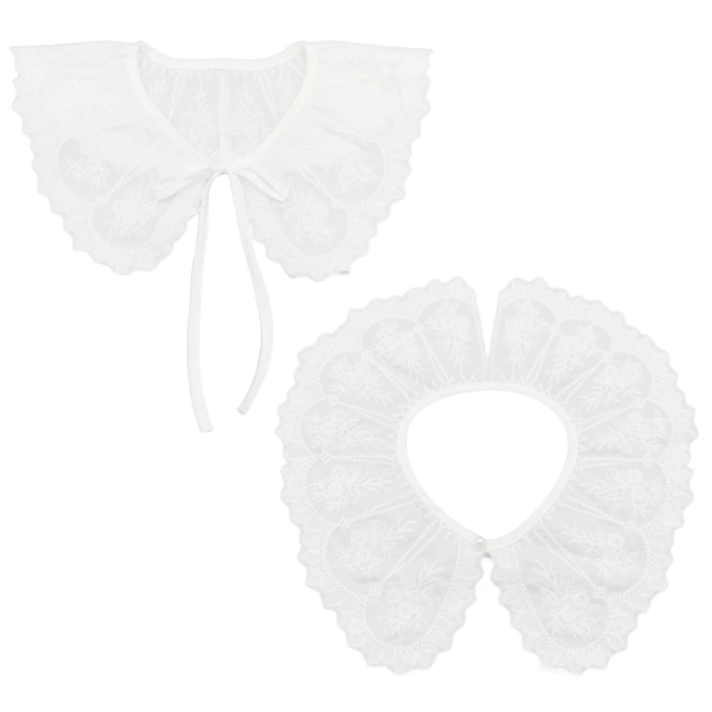 Lace DickeyCollar for Female Girls White Shawl False Collars Vintage Lace Shawl Clothing Accessory Choker Blouse Collar
Lace DickeyCollar for Female Girls White Shawl False Collars Vintage Lace Shawl Clothing Accessory Choker Blouse Collar