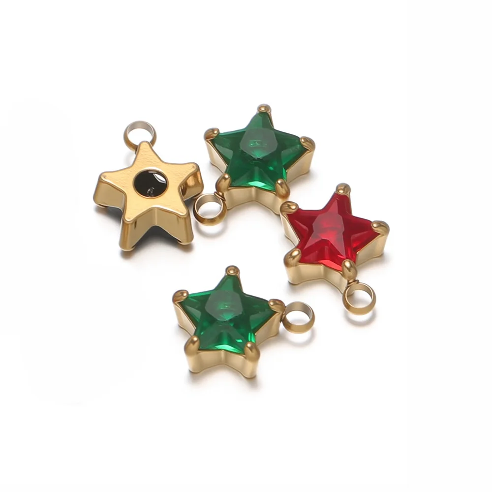 5Pcs Stainless Steel Star Zircon Pendants Necklace Charms for Earrings Bracelet Findings DIY Handmade Jewelry Making Wholesale
5Pcs Stainless Steel Star Zircon Pendants Necklace Charms for Earrings Bracelet Findings DIY Handmade Jewelry Making Wholesale