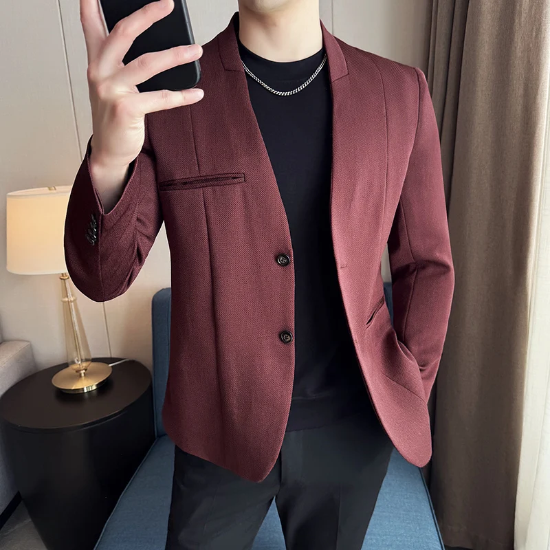 Chinese Style Blazer Men Clothing 2025 High Quality Korean Luxury Long Sleeve Men's Blazers Slim Fit Casual Collarless Suit Coat
Chinese Style Blazer Men Clothing 2025 High Quality Korean Luxury Long Sleeve Men's Blazers Slim Fit Casual Collarless Suit Coat