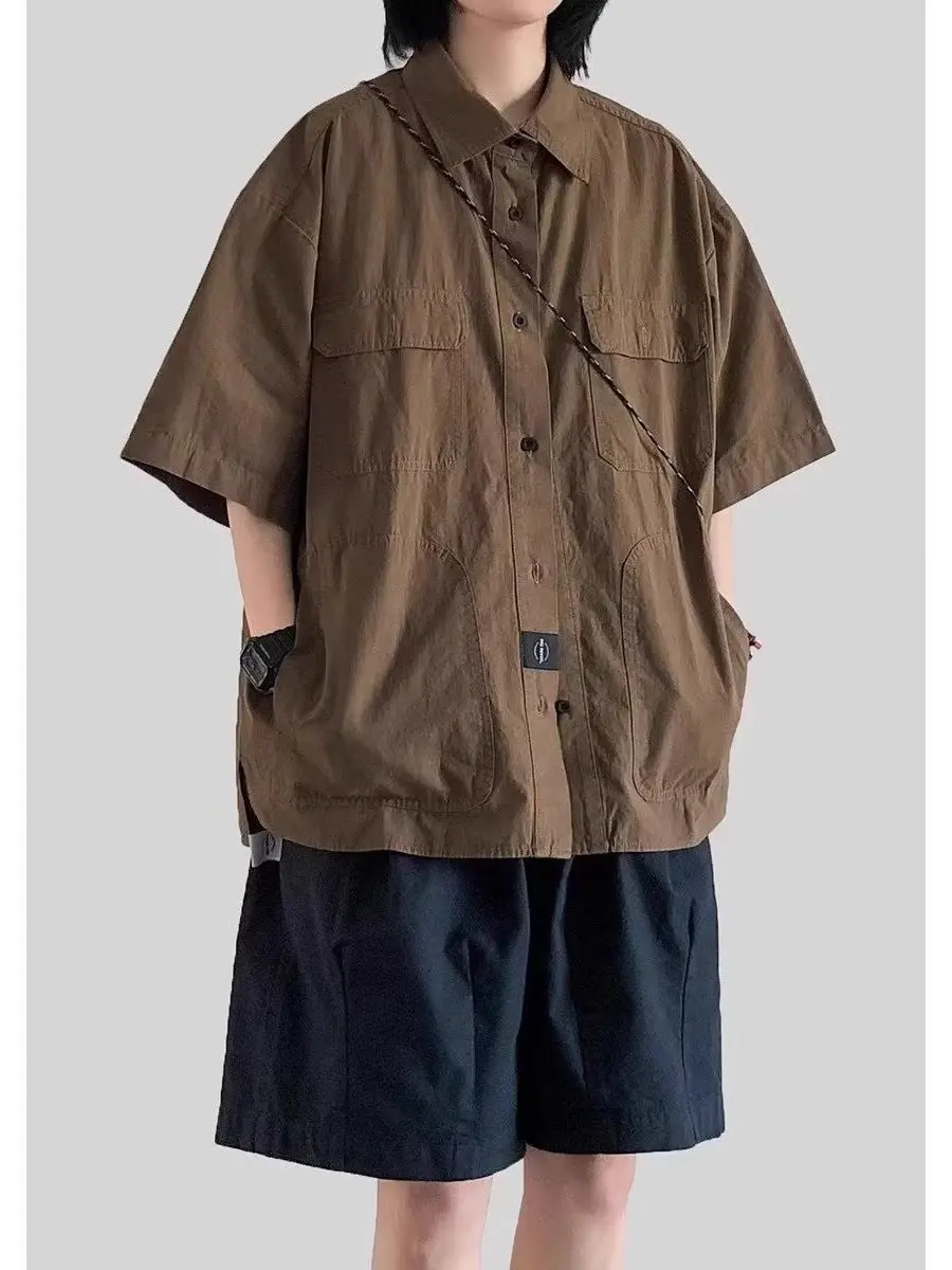 Loose Fit ort Sve irt Men's Casual Summer irt Retro Silhouette Large Size 300 Pou Japanese Sle Couple's irt
Loose Fit ort Sve irt Men's Casual Summer irt Retro Silhouette Large Size 300 Pou Japanese Sle Couple's irt