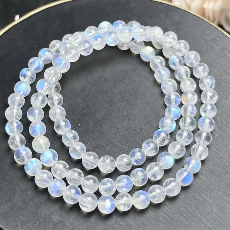 4/5MM Natural Blue Moon Stone Triple Circle Bracelet Handmade Real Quartz Jewelry Woman Men Unisex Stretch Holiday Gift 1PCS
4/5MM Natural Blue Moon Stone Triple Circle Bracelet Handmade Real Quartz Jewelry Woman Men Unisex Stretch Holiday Gift 1PCS