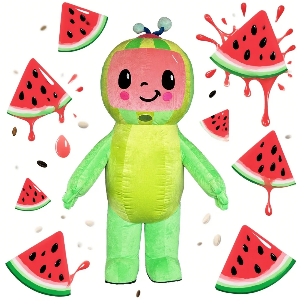 Watermelon Man Inflatable Costume Mascot Parade Adult Character Cosplay Halloween Party Fruit Promotion Set
Watermelon Man Inflatable Costume Mascot Parade Adult Character Cosplay Halloween Party Fruit Promotion Set