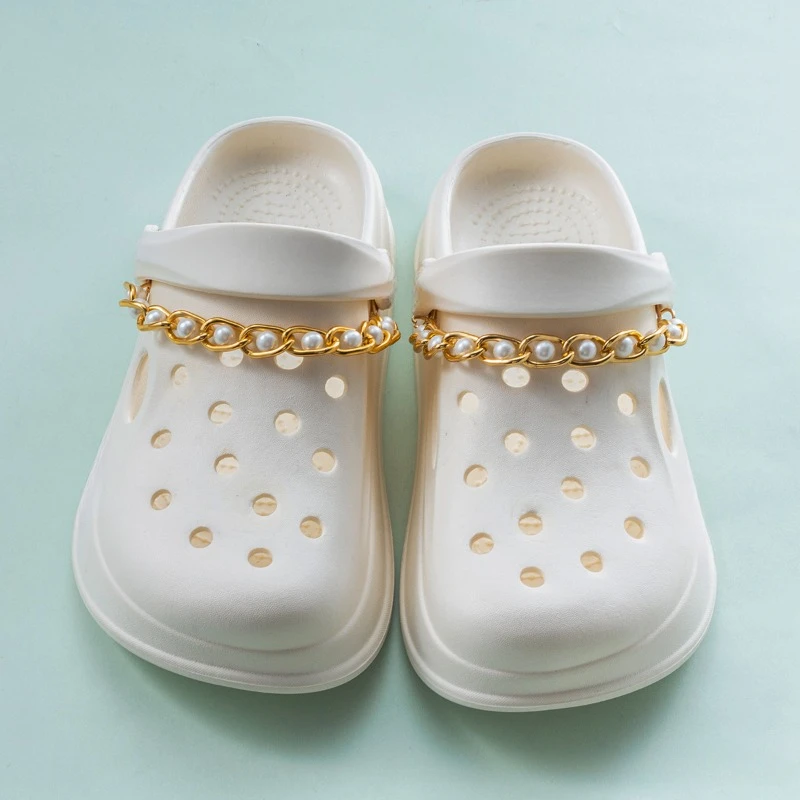 Элегантные Подвески для обуви с жемчужной цепочкой для Crocs, качественное красочное украшение для самостоятельной сборки, милое универсальное украшение для обуви, Новые поступления
Элегантные Подвески для обуви с жемчужной цепочкой для Crocs, качественное красочное украшение для самостоятельной сборки, милое универсальное украшение для обуви, Новые поступления