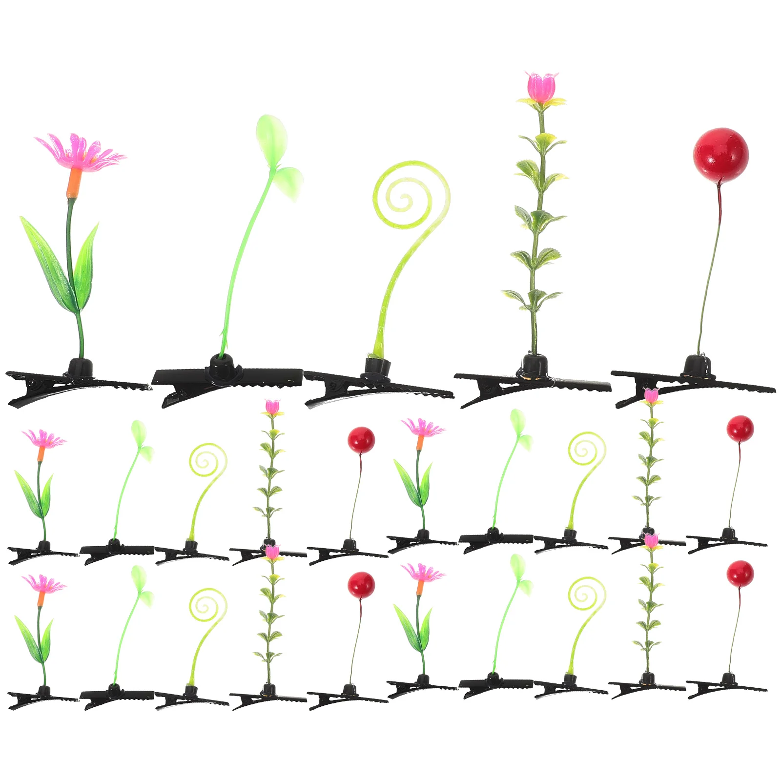 30 Pcs Simulation Plant Hair Clip Sprout Clips for Kids Fun Fruit Claw Metal Child Flower Accessories
30 Pcs Simulation Plant Hair Clip Sprout Clips for Kids Fun Fruit Claw Metal Child Flower Accessories