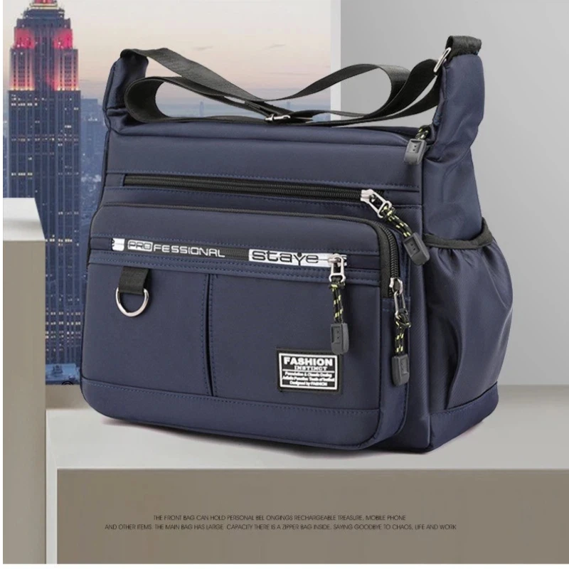 Men's Business Crossbody Bag with Multi-Layered Pockets Adjustable Shoulder Strap for Work Travel
Men's Business Crossbody Bag with Multi-Layered Pockets Adjustable Shoulder Strap for Work Travel