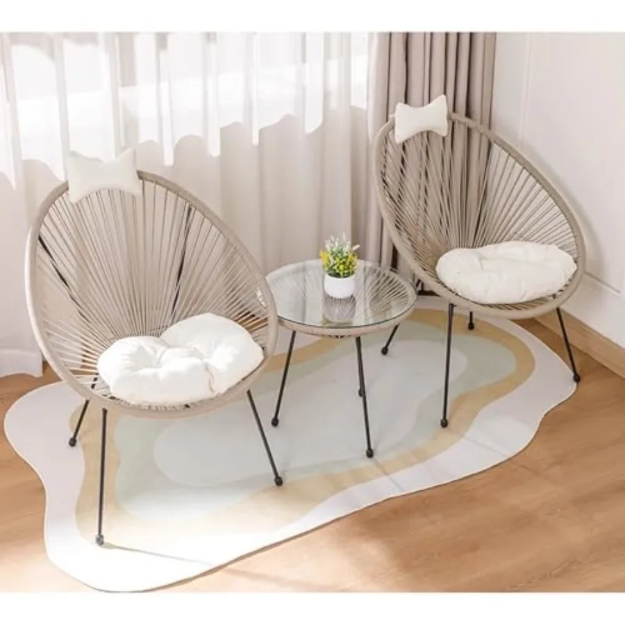 Balcony Coffee Table with 2 Chairs Three-Piece Set Outdoor Leisure Rattan Chair Garden Reading for Coffee Shop Milk Tea Shop 4S
Balcony Coffee Table with 2 Chairs Three-Piece Set Outdoor Leisure Rattan Chair Garden Reading for Coffee Shop Milk Tea Shop 4S