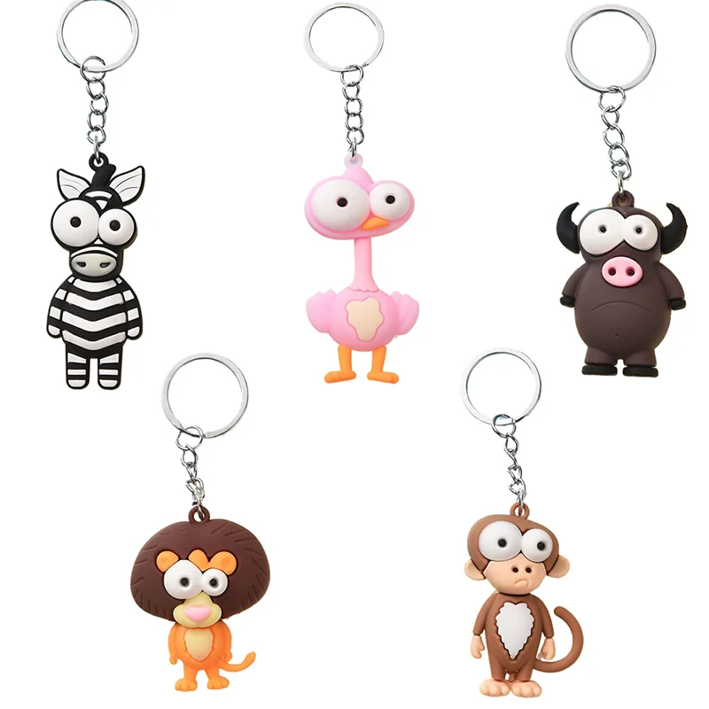 Cartoon Zoo Animals Keychain Resin Doll Couple Key Chain Men's and Women's Jewelry Bag Pendant Children Lovely Keychain
Cartoon Zoo Animals Keychain Resin Doll Couple Key Chain Men's and Women's Jewelry Bag Pendant Children Lovely Keychain