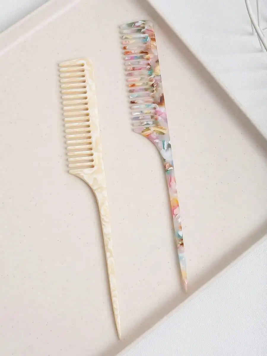 Cellulose Acetate Long Handle Pointed Tail Comb Anti-Static Detangling Hair Styling Tool
Cellulose Acetate Long Handle Pointed Tail Comb Anti-Static Detangling Hair Styling Tool