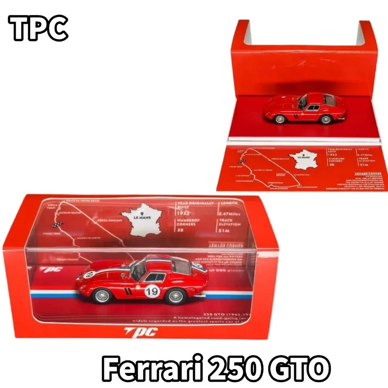 TPC 1/64 250 GTO 19# die-cast simulated static alloy car model, boys' toy collection decorative item.
TPC 1/64 250 GTO 19# die-cast simulated static alloy car model, boys' toy collection decorative item.