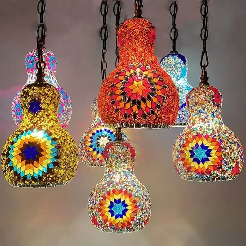 Bohemian Colorful Ceiling chandelier Snowman Home Decor Turkish Handmade Glass Lighting Fixtures Restaurant Bedroom Hanging Lamp 
Bohemian Colorful Ceiling chandelier Snowman Home Decor Turkish Handmade Glass Lighting Fixtures Restaurant Bedroom Hanging Lamp